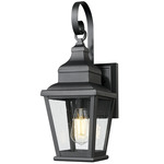 Raphael Outdoor Wall Light - Sand Black / Clear Seedy