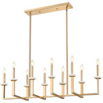 Gaultier Linear Chandelier - Modern Gold