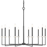 Gaultier Chandelier - Matte Black / Modern Gold