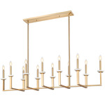 Gaultier Linear Chandelier - Modern Gold