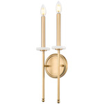 Gaultier 2-Light Wall Sconce - Modern Gold