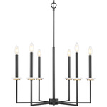 Gaultier Chandelier - Matte Black / Modern Gold