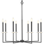 Gaultier Chandelier - Matte Black / Modern Gold