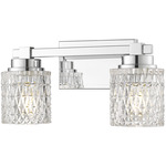 Jacqueline Bathroom Vanity Light - Chrome / Clear Diamond