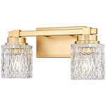 Jacqueline Bathroom Vanity Light - Modern Gold / Clear Diamond