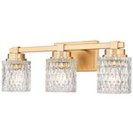 Jacqueline Bathroom Vanity Light - Modern Gold / Clear Diamond