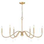 Toussant Chandelier - Modern Gold / Alabaster