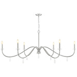 Toussant Chandelier - Brushed Nickel / Alabaster