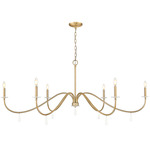 Toussant Chandelier - Modern Gold / Alabaster