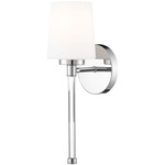 Henri Wall Sconce - Chrome / White Opal