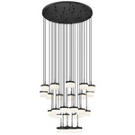 Renaud Multi-Light Pendant - Matte Black / Feathered White