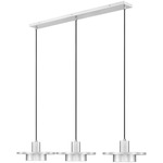 Ludo Linear Multi-Light Pendant - Brushed Nickel / Frosted