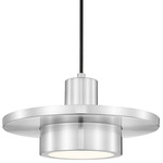 Ludo Pendant - Brushed Nickel / Frosted