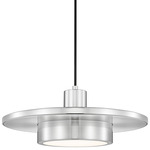 Ludo Pendant - Brushed Nickel / Frosted