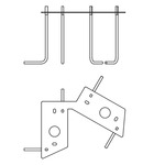 Domus Concrete Mounting Plate - Stainless Steel
