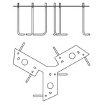 Domus Concrete Mounting Plate - Stainless Steel