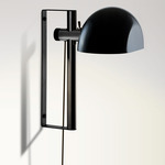 Lauro Plug-In Wall Sconce - Dark Brown / Black
