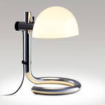 Lauro Table Lamp - Chrome / Opal