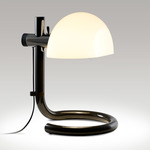 Lauro Table Lamp - Dark Brown / Opal