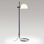 Lauro Floor Lamp - Chrome / Opal