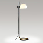 Lauro Floor Lamp - Dark Brown / Opal