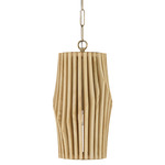 Archer Pendant - Matte Brass / Blonde Wood / Blonde Wood