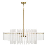Blair Pendant - Aged Brass / Clear