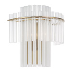 Blair Wall Sconce - Aged Brass / Clear
