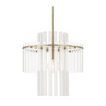 Blair Pendant - Aged Brass / Clear