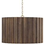 Cody Pendant - Matte Brass / Nordic Wood