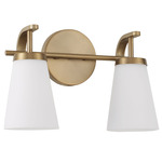 Drake Bathroom Vanity Light - Aged Brass / Soft White
