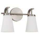 Drake Bathroom Vanity Light - Brushed Nickel / Soft White