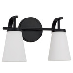 Drake Bathroom Vanity Light - Matte Black / Soft White