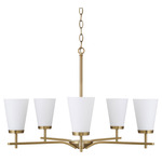 Drake Chandelier - Aged Brass / Soft White