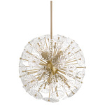 Emelie Pendant - Matte Brass / Clear