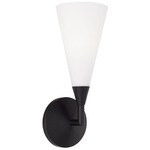 Gatsby Wall Sconce - Matte Black / Soft White