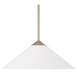 Gatsby Pendant - Matte Brass / Soft White