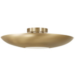 Gia Semi Flush Ceiling Light - Aged Brass