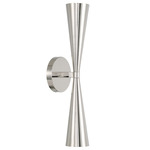 Levi Dual Wall Sconce - Polished Nickel