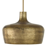 Myriah Pendant - Tibetan Hammered Brass