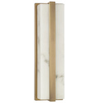 Noah Wall Sconce - Aged Brass / Alabaster