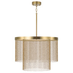Rae Pendant - Aged Brass