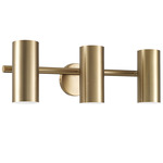 Robbie Adjustable Bathroom Vanity Light - Aged Brass