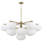 Soren Chandelier - Aged Brass / Soft White