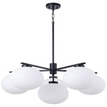 Soren Chandelier - Matte Black / Soft White