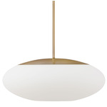 Soren Pendant - Aged Brass / Soft White