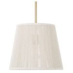 Tara Tapered Pendant - Matte Brass / Natural