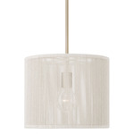 Tara Drum Pendant - Matte Brass / Natural