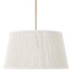 Tara Tapered Pendant - Matte Brass / Natural