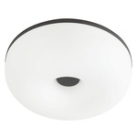 Jada Wall / Ceiling Light - Black / Matte Opal